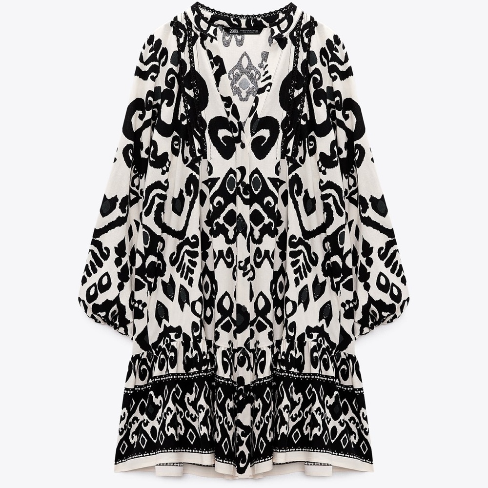 Zara printed dress